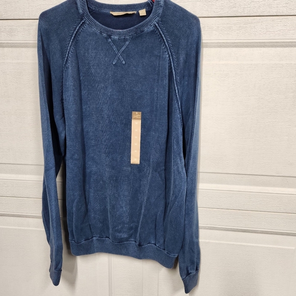 Paradise Collection Men's M Faded Blue Sweater 100% Cotton New - Picture 2 of 7